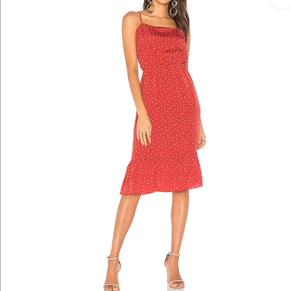 LOVERS + FRIENDS RED STAR PRINT DRESS - Picture 4 of 5